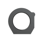 ABB - Staffe fisse per robotica DN070 PA6 BK Conduit Clamp NW70 BLK: soluzione versatile e resistente per fissare tubi e condotti.