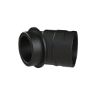 ABB - Raccordo 45 gradi DN48 M63 in PA6 nero IP66 CSA per condotti da 48 mm, resistente alle intemperie.