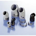 ABB - Raccordo 45 gradi M25 DN23 in PA6 nero IP68 per condotti elettrici.