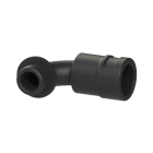 ABB - Raccordo curvo 90° M20 DN17 in PA6 nero IP66.