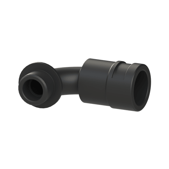ABB - Raccordo curvo 90° M20 DN17 in PA6 nero IP66.