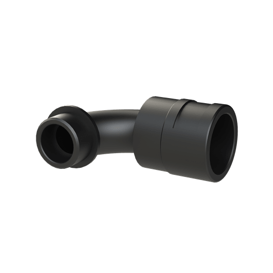 ABB - RACCORDO 90 GRADI CURVO DN23 M25 PA6 NERO IP66 BLACK
