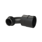 ABB - RACCORDO 90 GRADI CURVO DN23 M25 PA6 NERO IP66 BLACK