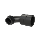 ABB - RACCORDO 90 GRADI CURVO DN23 M25 PA6 NERO IP66 BLACK