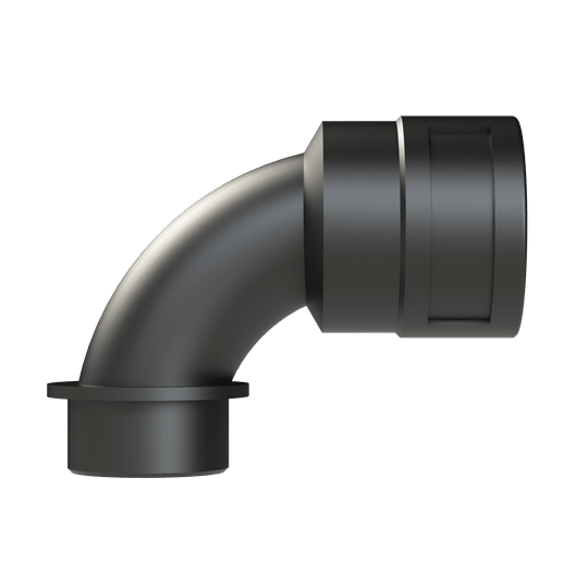 ABB - Raccordo 90° curvo M32 DN29 PA6 IP66 nero per installazioni elettriche. BVBD-M329GT