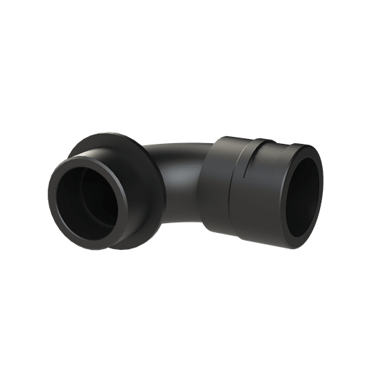 ABB - Raccordo 90° curva M40 DN29 PA6 nero IP66 resistente all'acqua e alla polvere.