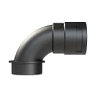 ABB - Raccordo 90° curva DN36 M50 in PA6 nero IP66 per installazioni elettriche.