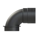 ABB - Raccordo curva 90 gradi DN48 M63 in PA6 nero IP66. BVBD-M638GT