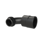 ABB - Raccordo curvo a 90 gradi M25 DN23 in PA6 nero IP68. BVBV-M253