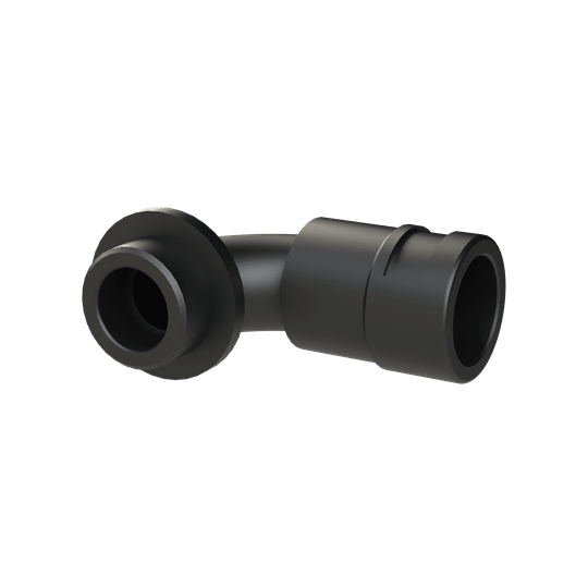 ABB - RACCORDO 90 GRADI CURVO DN23 M25 PA6 NERO IP68 BLACK.