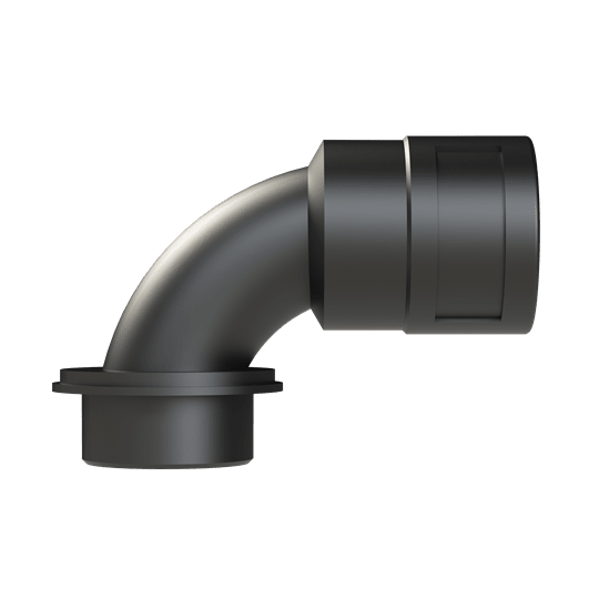 ABB - Raccordo 90° DN32 M32 PA6 IP68 Nero per condutture flessibili e rigide.