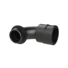ABB - Raccordo 90° curvo M32 DN32 PA6 IP68 nero per applicazioni industriali.