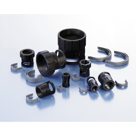 ABB - Raccordo femmina 1-7/16 pollici DN17 UNEF 1-7/16-18 nero IP66.