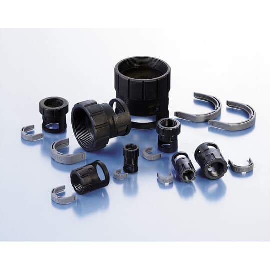 ABB - FTNG Femmina 15/16 pollici NW12 PA6 IP68 Nero Adattatore Amp DN12 UNEF 15/16-20 PA6 Nero IP68