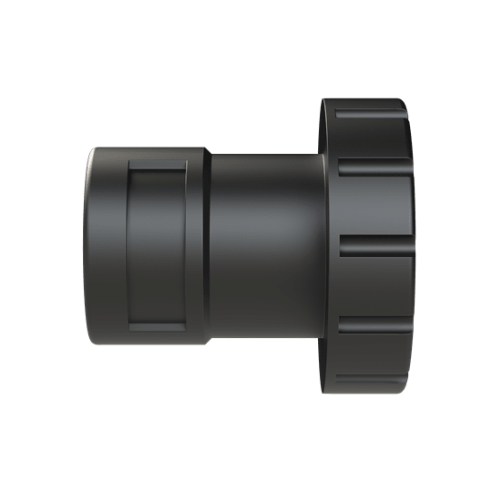 ABB - Adattatore AMP DN17 UNEF 1-3/8-18 e FTNG FEM 1-3/8IN NW17 in PA6 nero IP68 per uso industriale.