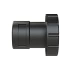 ABB - Adattatore AMP DN17 UNEF 1-3/8-18 e FTNG FEM 1-3/8IN NW17 in PA6 nero IP68 per uso industriale.