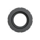 ABB - Raccordo femmina 1-7/16" DN36 UNEF PA6 IP68 nero per applicazioni industriali.