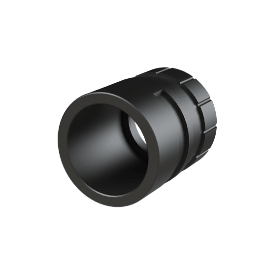 ABB - Raccordo femmina 1-3/4" DN36 PA6 nero IP68 per applicazioni industriali.