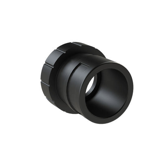 ABB - Raccordo femmina 1-3/4" DN29 UNS PA6 IP68 nero per applicazioni industriali.