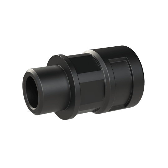 ABB - Raccordo struttura M16 DN12 in materiale PA6 nero con protezione IP66 e certificazione CSA.