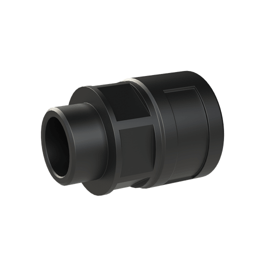 ABB - Raccordo di dimensioni DN23 e M25 in materiale PA6 nero con protezione IP66 e certificazione CSA.