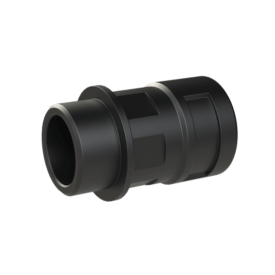 ABB - Raccordo di dimensioni DN17 e M25 in materiale PA6 nero con protezione IP66.
