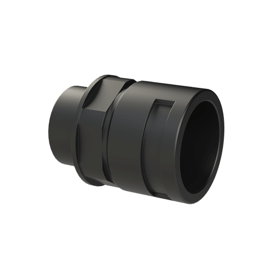 ABB - Raccordo di giunzione DN36 M40 in PA6 nero con protezione IP66 e certificazione CSA.