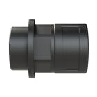 ABB - Raccordo di dimensione DN23 M32 in materiale PA6 nero con protezione IP68 e certificazione CSA.