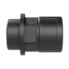 ABB - Raccordo di dimensione DN23 M32 in materiale PA6 nero con protezione IP68 e certificazione CSA.