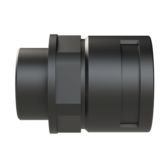 ABB - Raccordo di dimensioni DN36 e M40 in materiale PA6 nero con protezione IP68 e certificazione CSA.
