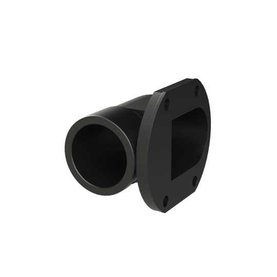 ABB - Raccordo a flangia 90 gradi DN29 PG29PA6 nero IP66. BVOD-P299GT