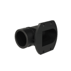ABB - Condotto flessibile 90 gradi flangiato DN36 PG36PA6 nero IP66.