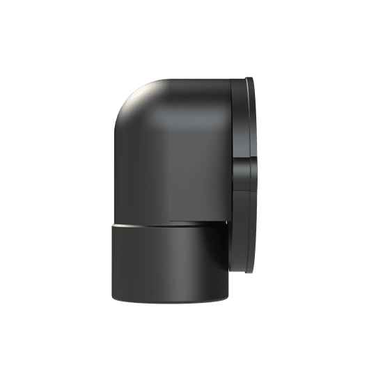 ABB - Raccordo a flangia 90 gradi DN23 PG21 PA6 nero IP68. BVOV-P213