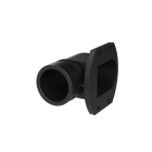 ABB - Raccordo a flangia 90 gradi DN36 PG36 PA6 nero IP68.