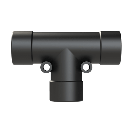 ABB - T-CONN 1PC 3X DN17 PA6 IP66 BLACK RACCORDO A T DN17+DN17+DN17 PA6 NERO IP66 BVTD-171717GT