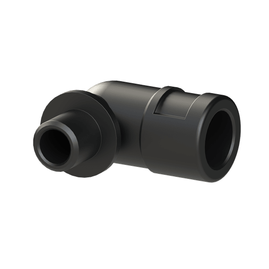 ABB - Raccordo a 90 gradi M12 in PA6 nero IP66 CSA DN10 BLK. BVWD-M120GT