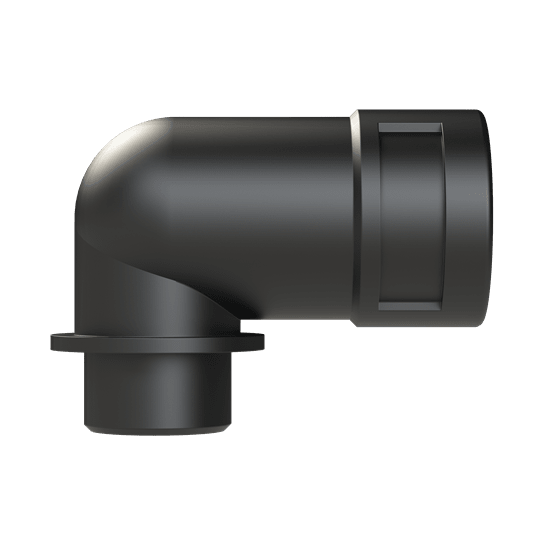 ABB - Raccordo 90 gradi M20 DN17 PA6 IP66 CSA nero. BVWD-M207GT