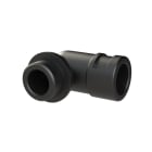 ABB - Raccordo 90 gradi M20 in nylon nero IP68 per condotti da 12 mm, certificato CSA.