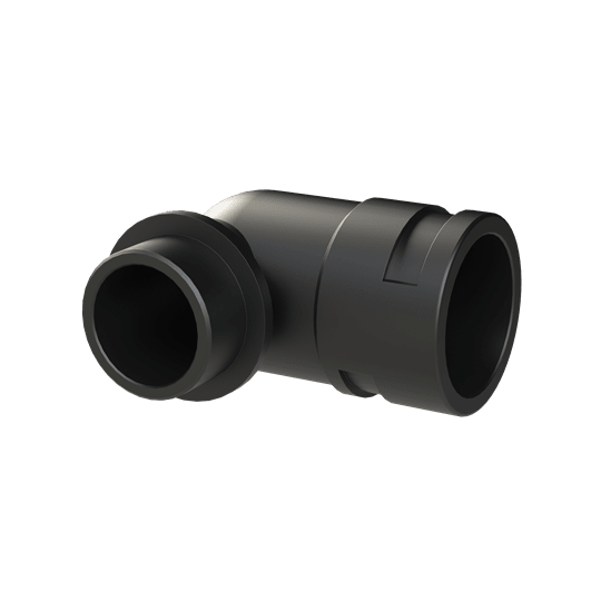 ABB - Raccordo 90 gradi DN36 M40 PA6 nero IP68 CSA per applicazioni industriali. BVWV-M406