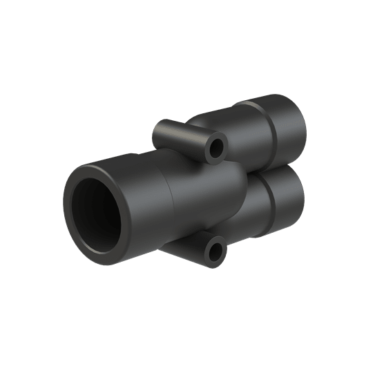 ABB - Raccordo a Y per tubi DN17 e DN12 in PA6 nero con protezione IP68.