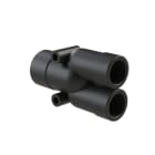 ABB - Y-conn 1pc 2xnw17,nw23 dn23+dn17 pa6 ip68 blk bk.
