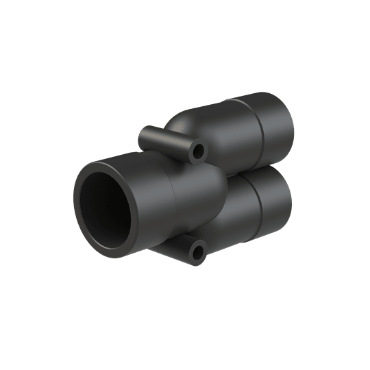 ABB - Raccordo a Y per tubi DN29 e DN23 in PA6 nero con protezione IP68.