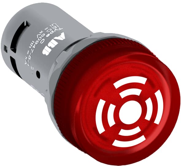 ABB - Buzzer pulsante compatto rosso CB1-610R, 24V CA/CC.