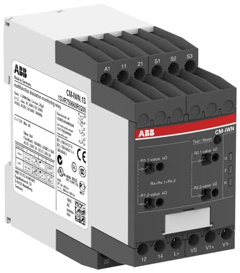 ABB - CM-IWN.1P Insulation monitoring relay REL?. ISOLAM. 400VAC-600VDC PI.