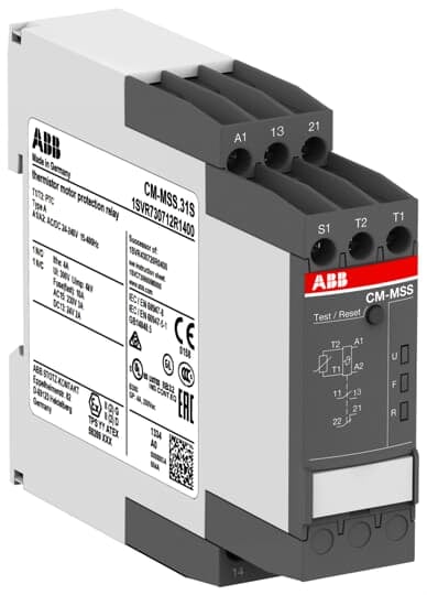 ABB - CM-MSS.31P Therm. motor protec. relay 24-240 VAC/DC1 NC E 1 NA ATE.