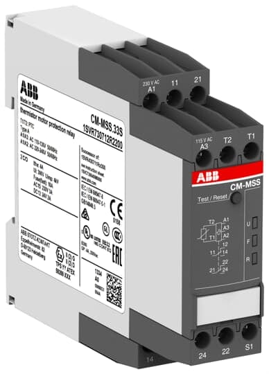 ABB - CM-MSS.33P Therm. motor protec. relay 110-130 VAC E 220-240 VAC2 C.