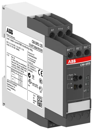 ABB - CM-SRS.12S Current monitoring relay 15 A AL. 24-240 VCA/CC-VITE.