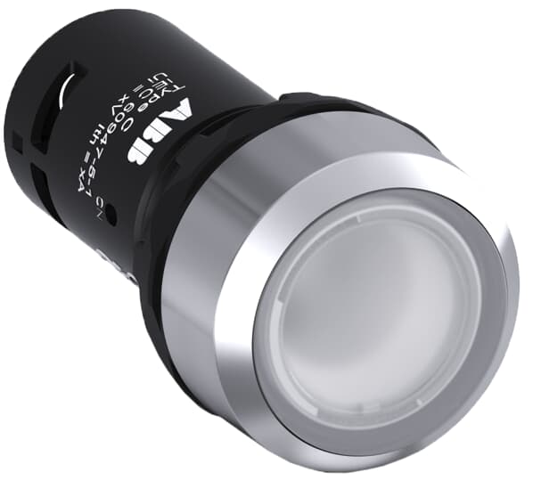 ABB - Pulsanti con tasto a filo luminoso 24V- compatti pushbutton clear.