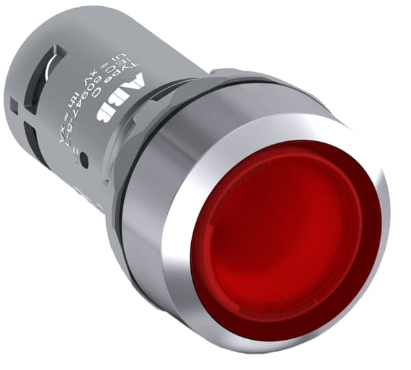ABB - Red compact pushbutton CP1-31R-10 PULS. COMP. LUM.