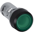 ABB - Green compact pushbutton CP2-11G-10 puls. comp. lum.